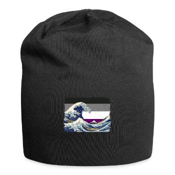 Asexual Pride Ace Flag Big Wave Off Kanaga - Jersey Beanie - black - Front