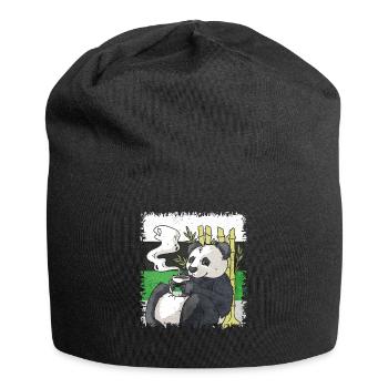 Demiromantischer Stolz Flagge Panda Kaffee Sublte - Jersey-Beanie - Schwarz - Vorne