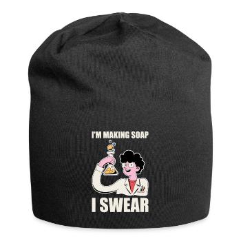 Funny soap making soap maker - Jersey Beanie - black - Front