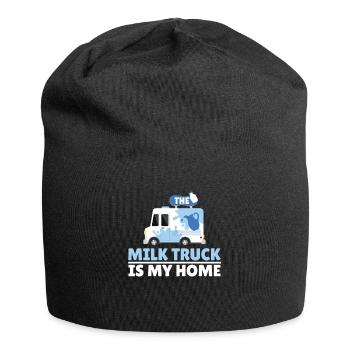 Lait de vache Wagon de lait domestique - Bonnet en jersey - noir - Devant