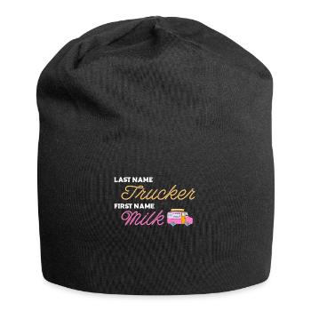 Cow Milk Cute Milk Cart - Jersey Beanie - black - Front