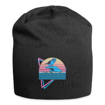 Perruche Rétro - Bonnet en jersey - noir - Devant