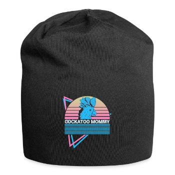 Cockatoo Mama Retro - Jersey Beanie - black - Front