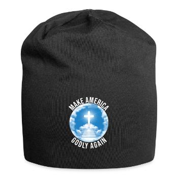 Rendre l’Amérique pieuse, aimer à nouveau la foi de Dieu - Bonnet en jersey - noir - Devant