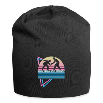 Krav Maga Rétro - Bonnet en jersey - noir - Devant