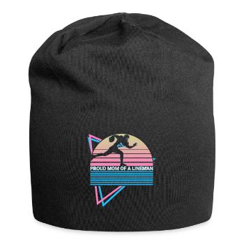 Football Lineman Retro - Jersey Beanie - black - Front