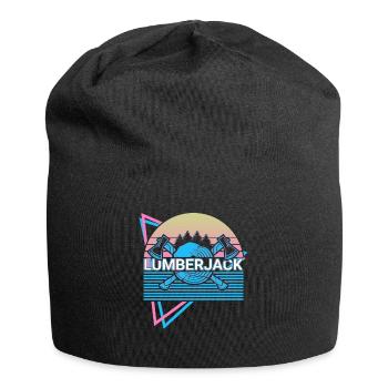 Bûcheron Menuiserie Rétro - Bonnet en jersey - noir - Devant