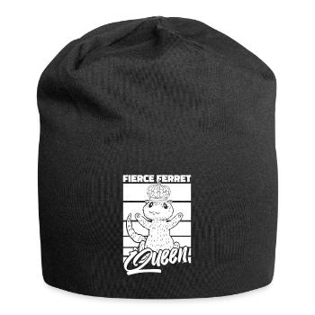 Reine putois furet - Bonnet en jersey - noir - Devant