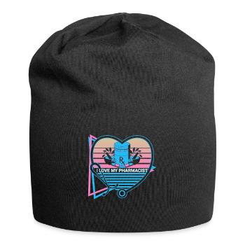 I love my pharmacist pharmacy retro - Jersey Beanie - black - Front