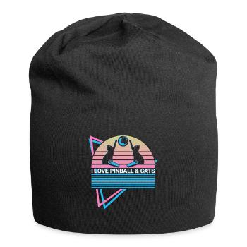 J’adore les flippers et les flippers pour chats - Bonnet en jersey - noir - Devant