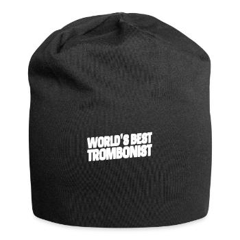 Brass band trombone best - Jersey Beanie - black - Front
