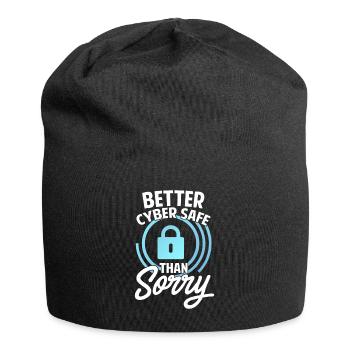 Cybersecurity, Hacking, IT - Jersey Beanie - black - Front