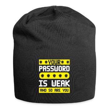 Cybersecurity, Hacking, IT - Jersey Beanie - black - Front