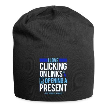 Cybersecurity, Hacking, IT - Jersey Beanie - black - Front