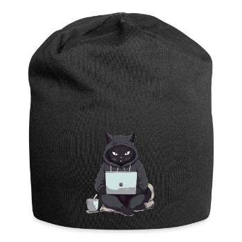 Chat Noir Bombay Chat Tenue pour - Bonnet en jersey - noir - Devant