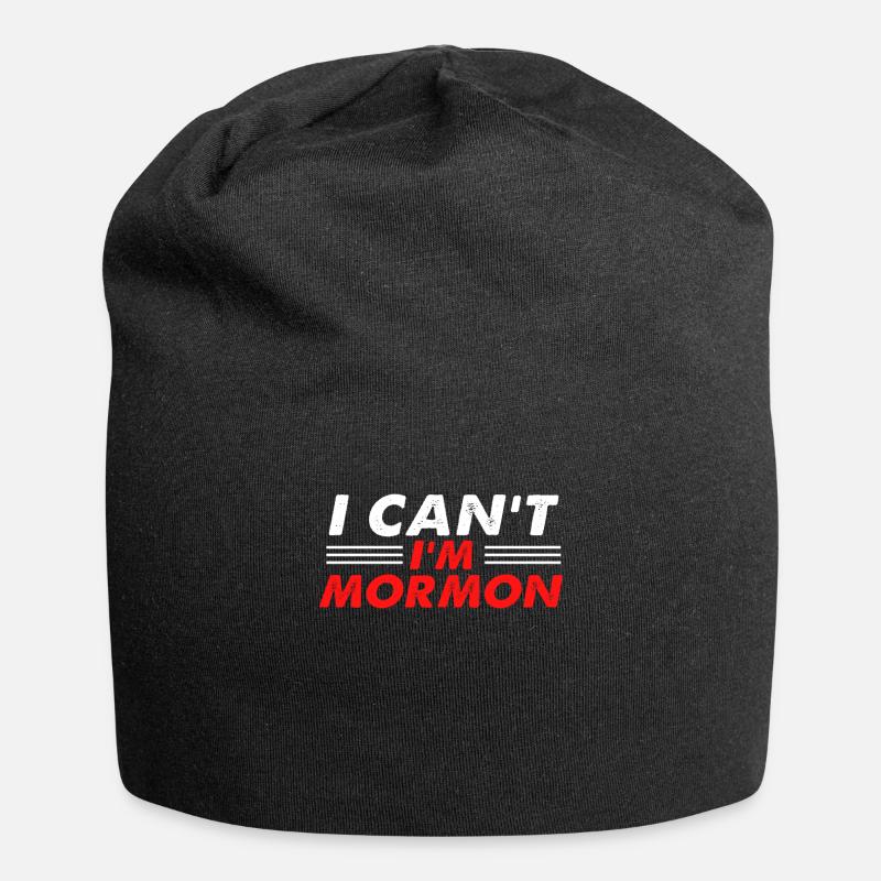 LDS-Missionar - Jersey-Beanie - Schwarz