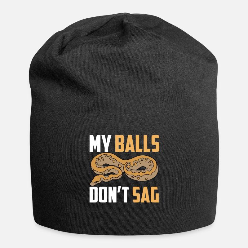 Ball python snake - Jersey Beanie - black