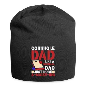 Corn Hole - Jersey Beanie - black - Front