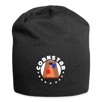 Funny Cornhole Corn Hole - Jersey Beanie - black - Front