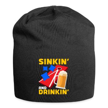 Cornhole corn hole - Jersey Beanie - black - Front
