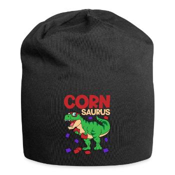 Lustiges Cornhole Corn Hole - Jersey-Beanie - Schwarz - Vorne