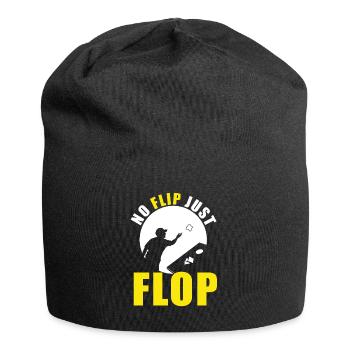 Lustiges Cornhole Corn Hole - Jersey-Beanie - Schwarz - Vorne