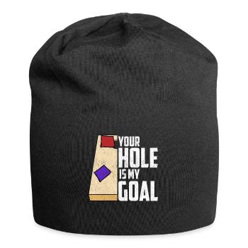 Funny Cornhole Corn Hole - Jersey Beanie - black - Front