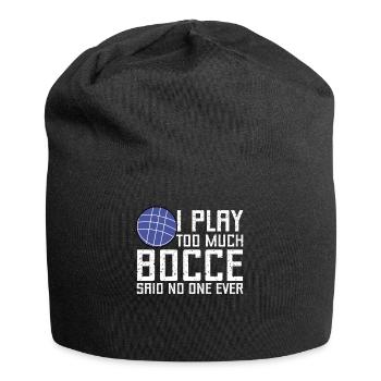 Drôle de joueur de pétanque - Bonnet en jersey - noir - Devant