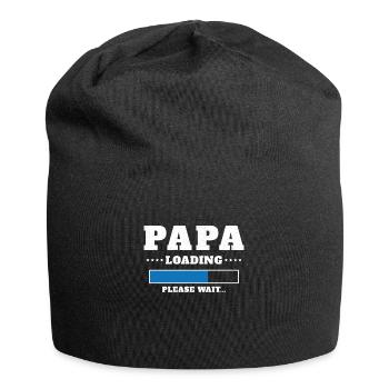 Chargement de Papa Veuillez patienter - Bonnet en jersey - noir - Devant