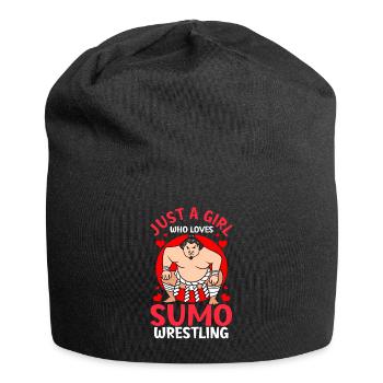 Lutteur de sumo japonais - Bonnet en jersey - noir - Devant