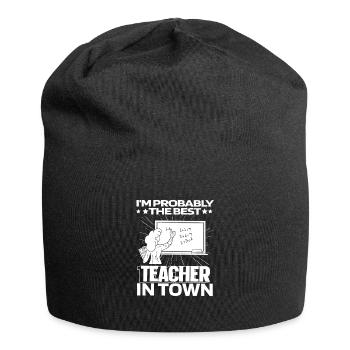 Formateur d’enseignants - Bonnet en jersey - noir - Devant