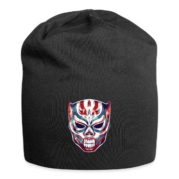 Lucha Libre Mexikanische Wrestling Maske Luchador - Jersey-Beanie - Schwarz - Vorne