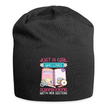 Scrapbooker - Jersey-Beanie - Schwarz - Vorne