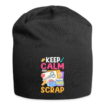 Scrapbooking Scrapbooker - Jersey-Beanie - Schwarz - Vorne