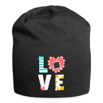 Scrapbooking Scrapbooker - Jersey-Beanie - Schwarz - Vorne