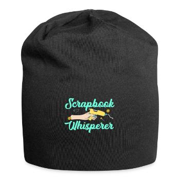 Scrapbooking Scrapbooker - Jersey-Beanie - Schwarz - Vorne