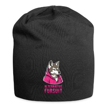 Furry Fandom Fursuits Cool - Jersey Beanie - black - Front