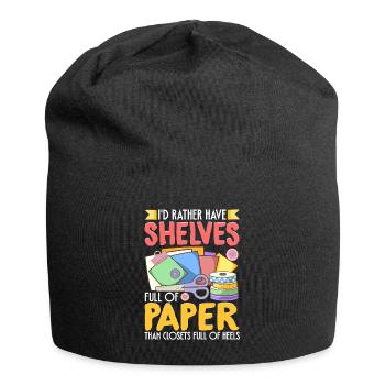 Scrapbooking Scrapbooker - Jersey-Beanie - Schwarz - Vorne