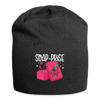 Fabrication de savon, savonnier, savonologue - Bonnet en jersey - noir - Devant