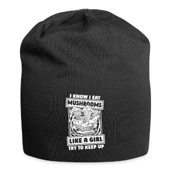 Pilzsammler Pilze - Jersey-Beanie - Schwarz - Vorne