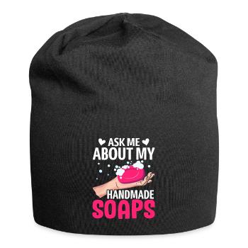 Soap Making, Soap Maker, Soapologist - Jersey Beanie - black - Front