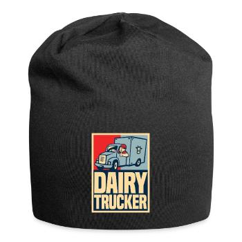 Camion de lait de vache Chauffeur de lait - Bonnet en jersey - noir - Devant