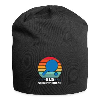 Old Schmetterhand Tischtennis Geschenkidee - Jersey-Beanie - Schwarz - Vorne