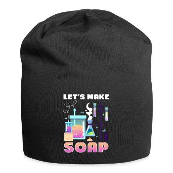 Fabrication de savon, savonnier, savonologue - Bonnet en jersey - noir - Devant