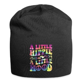 Tie dyeing peace - Jersey Beanie - black - Front