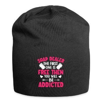 Soap Making, Soap Maker, Soapologist - Jersey Beanie - black - Front