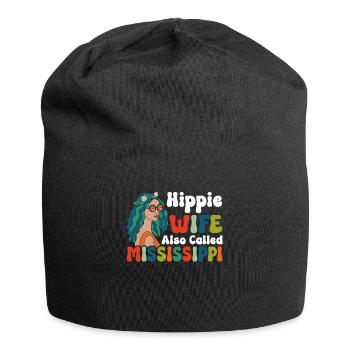 Peace Groovy - Jersey Beanie - black - Front