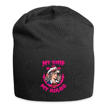 Sailing, sailboat, sailboat, ship, sailboat women - Jersey Beanie - black - Front