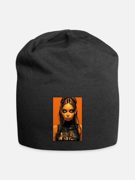 Rebelle dans le style: Alternative girls - Bonnet en jersey - noir