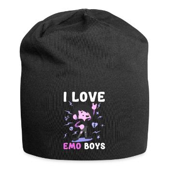 Egirl Emotional Girl - Jersey Beanie - black - Front